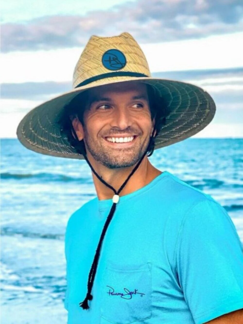 Panama Jack SZ L 100% Straw Hat Life Guard Beach Pool Festival Garden Sun Protec